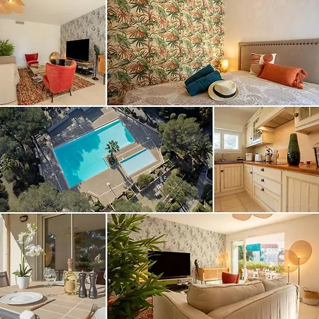 73m Carre -piscine-500 M De La Mer-parking Daire *