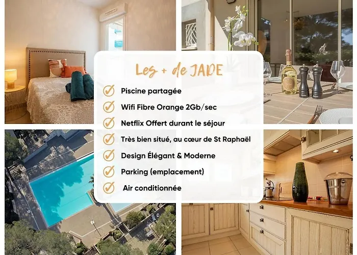 73m Carre -piscine-500 M De La Mer-parking Сен-Рафаэль